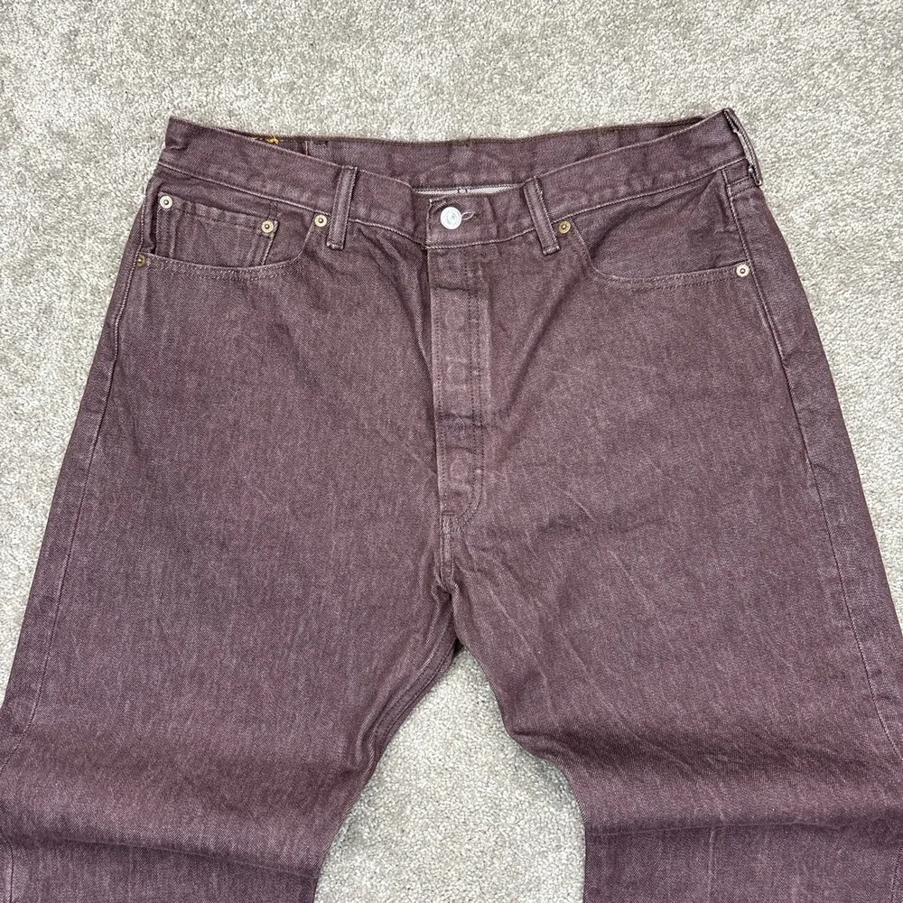 Levis 501 XX Button Fly Brown Straight Leg Jeans 40x34 (Fits 38x32)